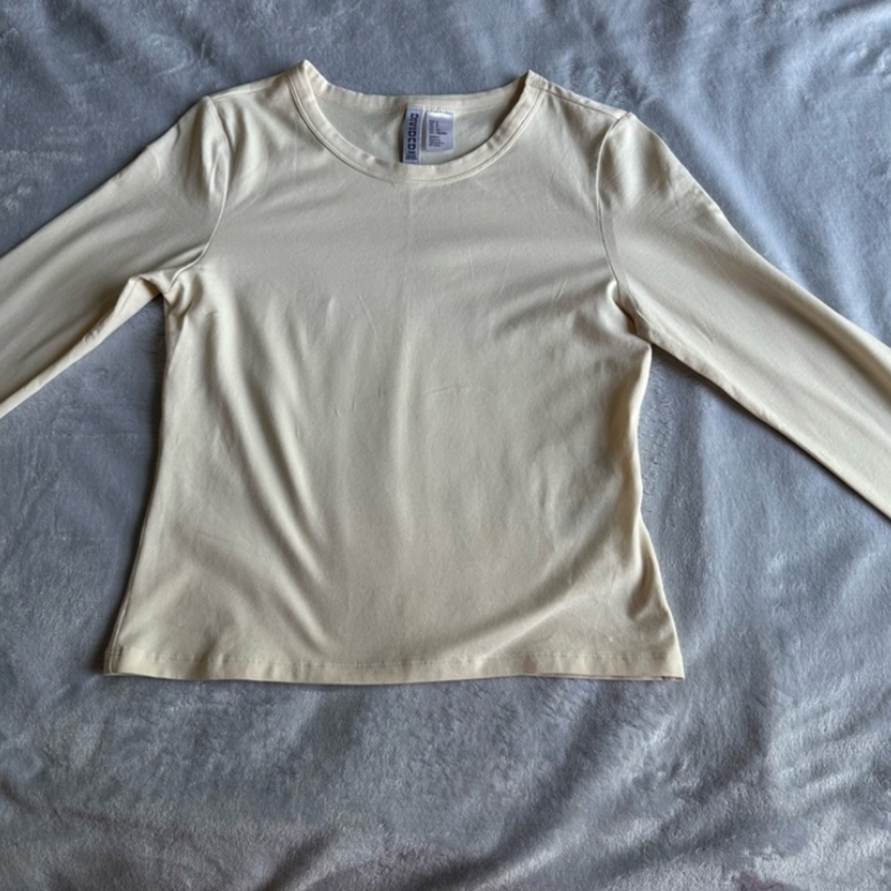 Divided Women's Cream Long Sleeve Shirt Small